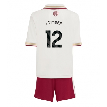 Billige Fotballdrakt Arsenal Jurrien Timber #12 Replika Tredjedraktsett Barn 2025-26 Kortermet (med bukser)